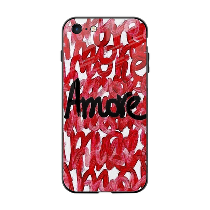 Amore back phone cover | glass case for iphone 7