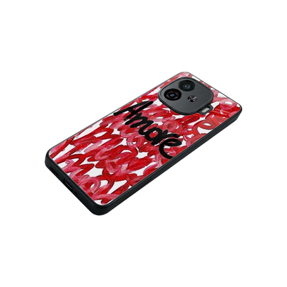 Amore stylish phone case for iqoo neo 10r 5g | glossy glass and slim fit