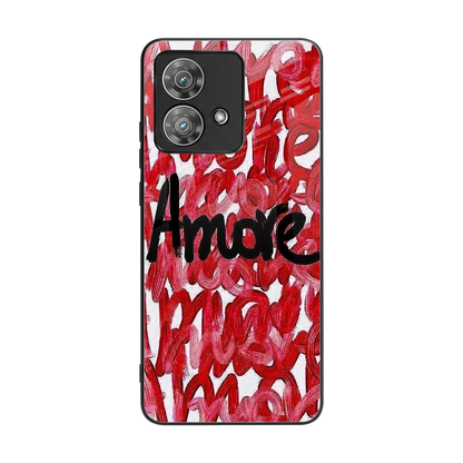 Amore back phone cover | glass case for motorola edge 40 neo 5g