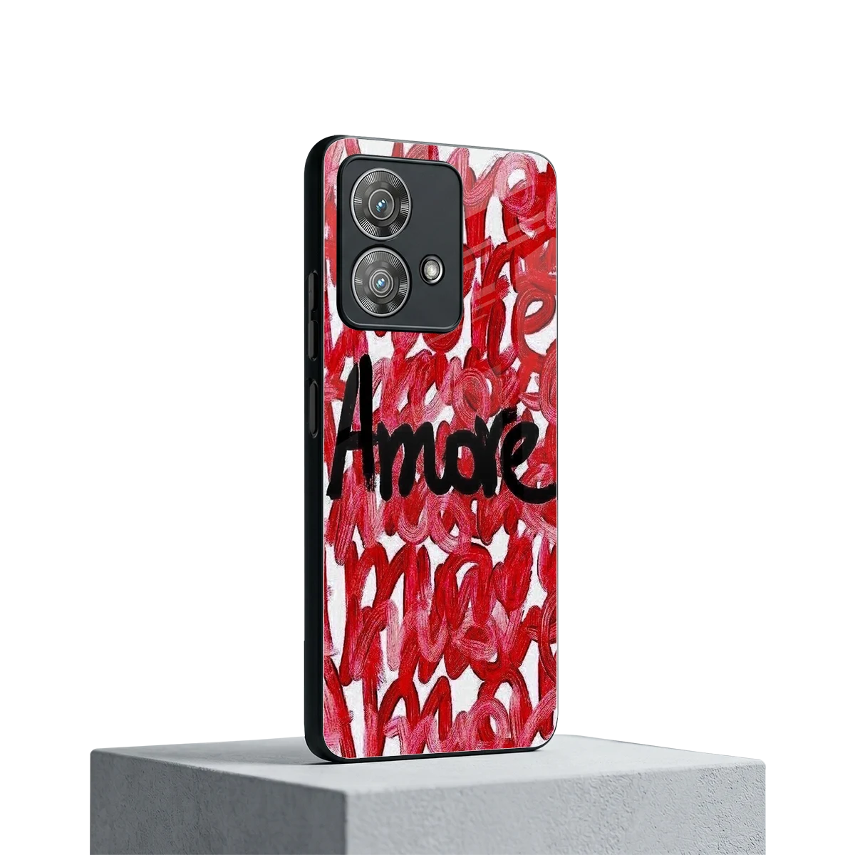 Amore motorola edge 40 neo 5g mobile cover | shockproof glass phone case