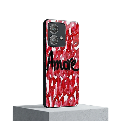 Amore motorola edge 40 neo 5g mobile cover | shockproof glass phone case