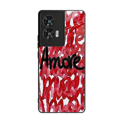 Amore back phone cover | glass case for motorola edge 50 fusion