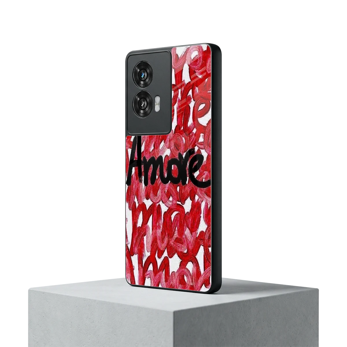 Amore motorola edge 50 fusion mobile cover | shockproof glass phone case