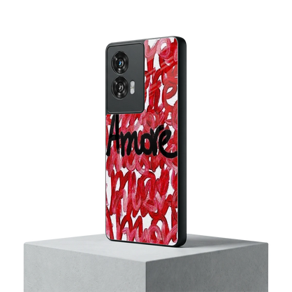 Amore motorola edge 50 fusion mobile cover | shockproof glass phone case