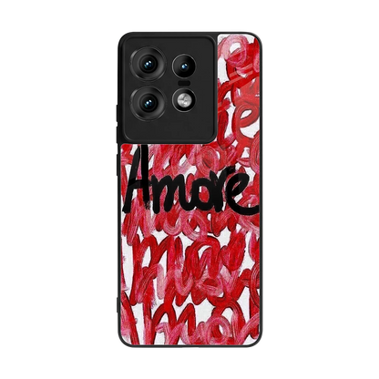 Amore back phone cover | glass case for motorola edge 50 pro