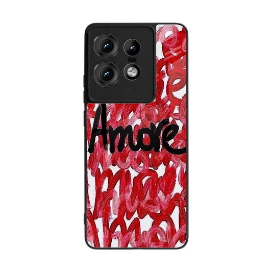 Amore back phone cover | glass case for motorola edge 50 pro