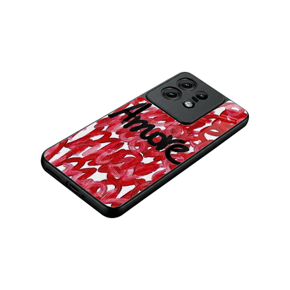 Amore stylish phone case for motorola edge 50 pro | glossy glass and slim fit