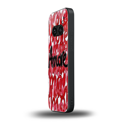 Amore nothing phone 2a plus mobile cover | shockproof glass phone case