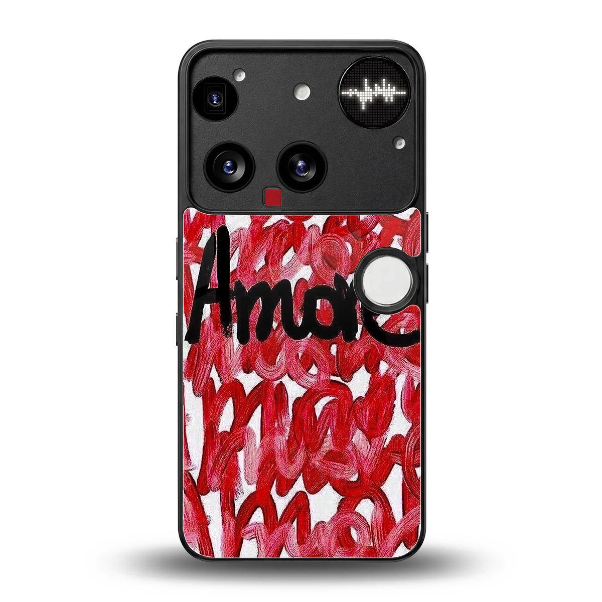 Amore back phone cover | glass case for nothing phone 3