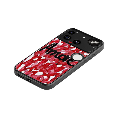 Amore stylish phone case for nothing phone 3 | glossy glass and slim fit