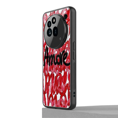 Amore nothing phone 3a pro mobile cover | shockproof glass phone case
