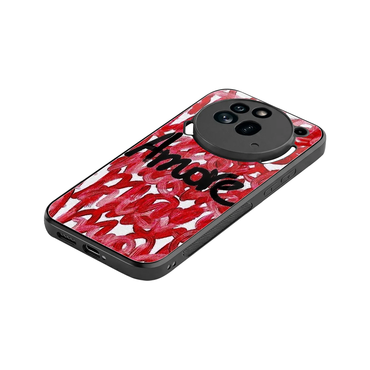 Amore stylish phone case for nothing phone 3a pro | glossy glass and slim fit