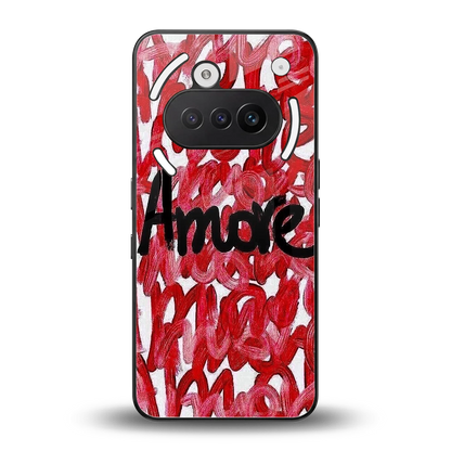Amore back phone cover | glass case for nothing phone 3a