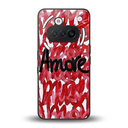 Amore back phone cover | glass case for nothing phone 3a