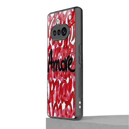 Amore nothing phone 3a mobile cover | shockproof glass phone case