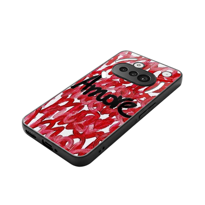 Amore stylish phone case for nothing phone 3a | glossy glass and slim fit