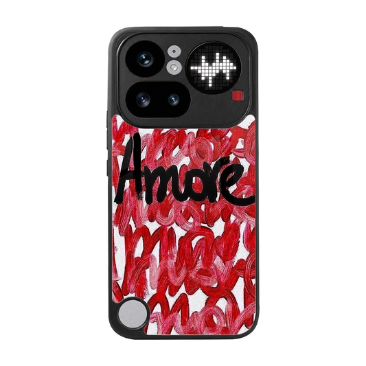 Amore back phone cover | glass case for nothing phone 4a pro