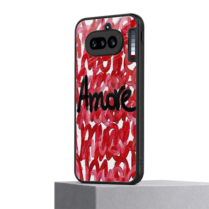 Amore nothing phone 4a mobile cover | shockproof glass phone case