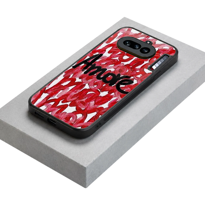 Amore stylish phone case for nothing phone 4a | glossy glass and slim fit