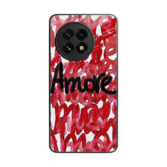 Amore back phone cover | glass case for oneplus 13r
