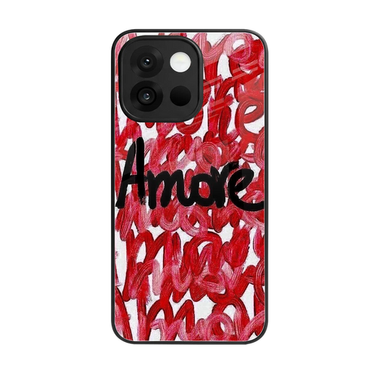 Amore back phone cover | glass case for oneplus 13s
