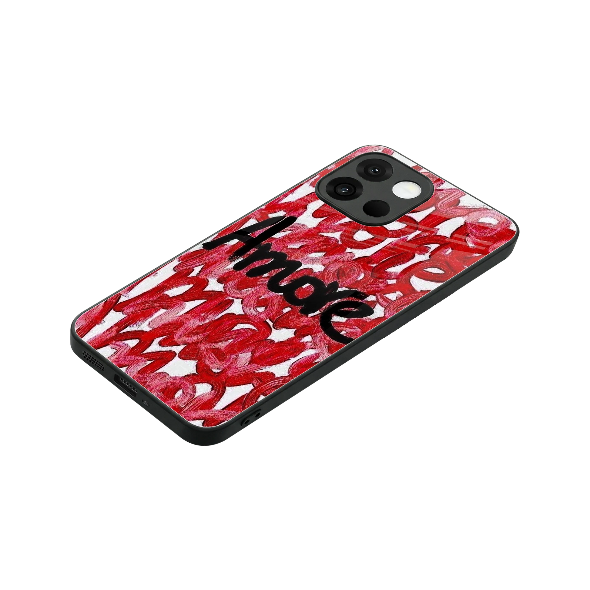 Amore stylish phone case for oneplus 13s | glossy glass and slim fit
