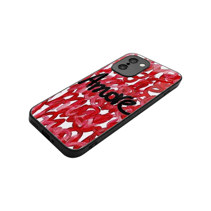 Amore stylish phone case for oneplus 15r | glossy glass and slim fit
