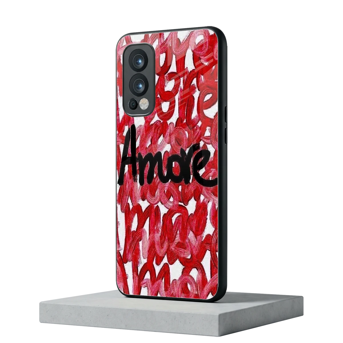 Amore oneplus nord 2 mobile cover | shockproof glass phone case
