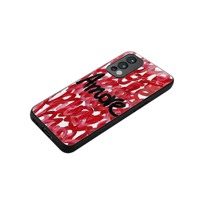Amore stylish phone case for oneplus nord 2 | glossy glass and slim fit