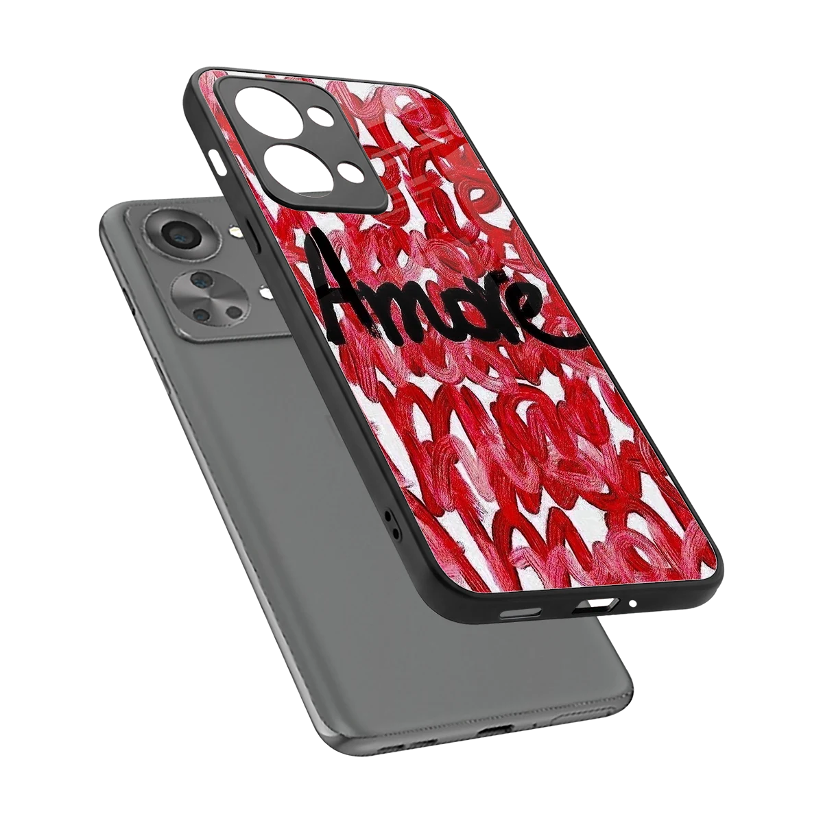 Amore sleek oneplus nord 2t cover with tempered glass back and TPU edges