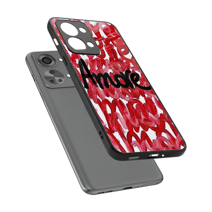 Amore sleek oneplus nord 2t cover with tempered glass back and TPU edges