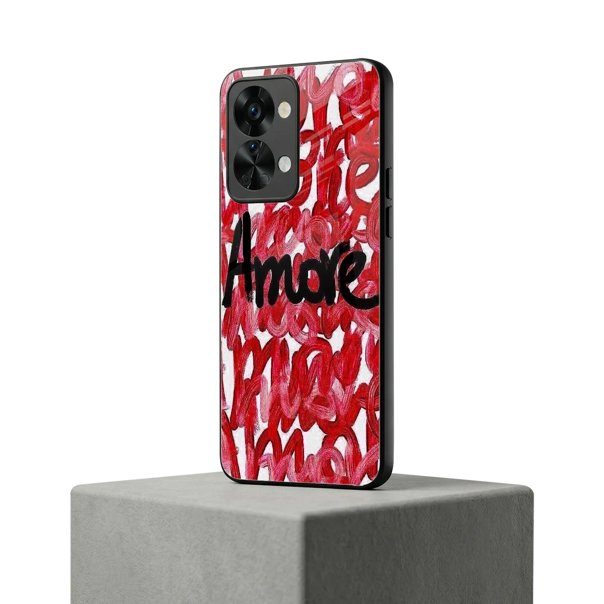 Amore oneplus nord 2t mobile cover | shockproof glass phone case