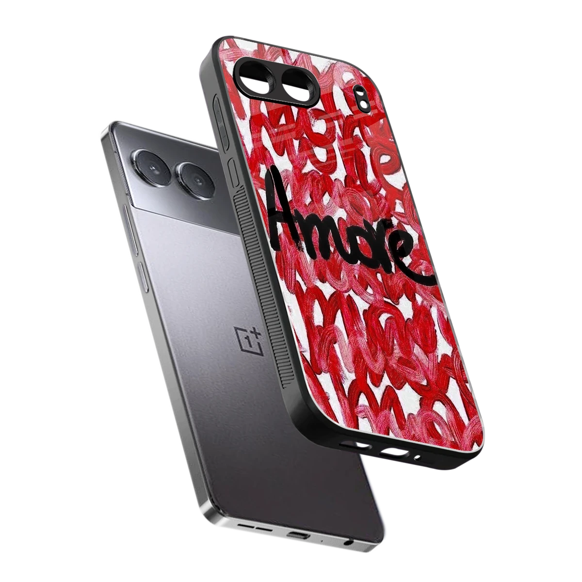 Amore sleek oneplus nord 4 cover with tempered glass back and TPU edges