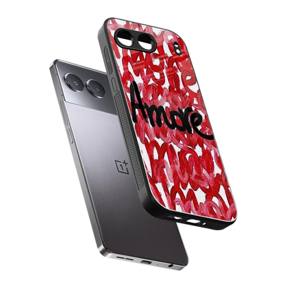 Amore sleek oneplus nord 4 cover with tempered glass back and TPU edges