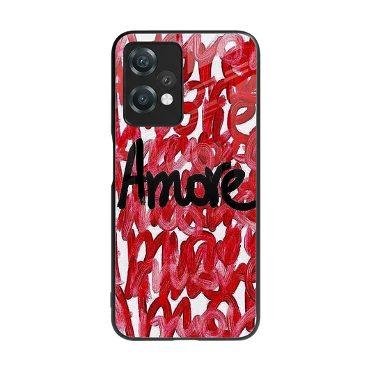 Amore back phone cover | glass case for oneplus nord ce 2 lite