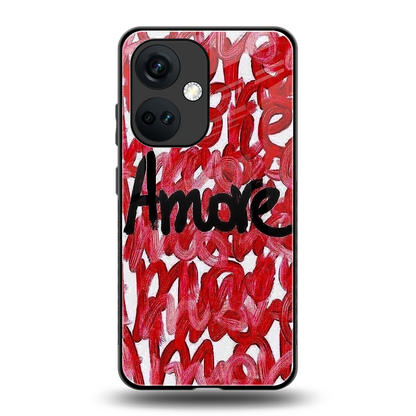 Amore back phone cover | glass case for oneplus nord ce 3