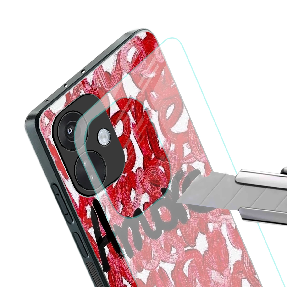 Amore stylish phone case for oneplus nord ce 3 | glossy glass and slim fit