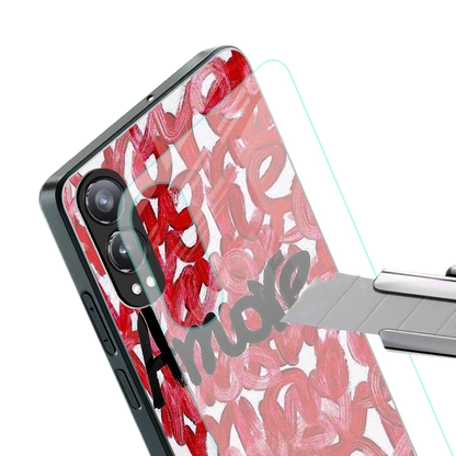 Amore stylish phone case for oneplus nord ce 4 lite | glossy glass and slim fit