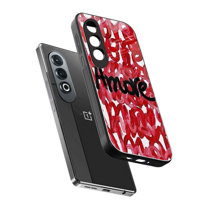 Amore sleek oneplus nord ce 4 cover with tempered glass back and TPU edges