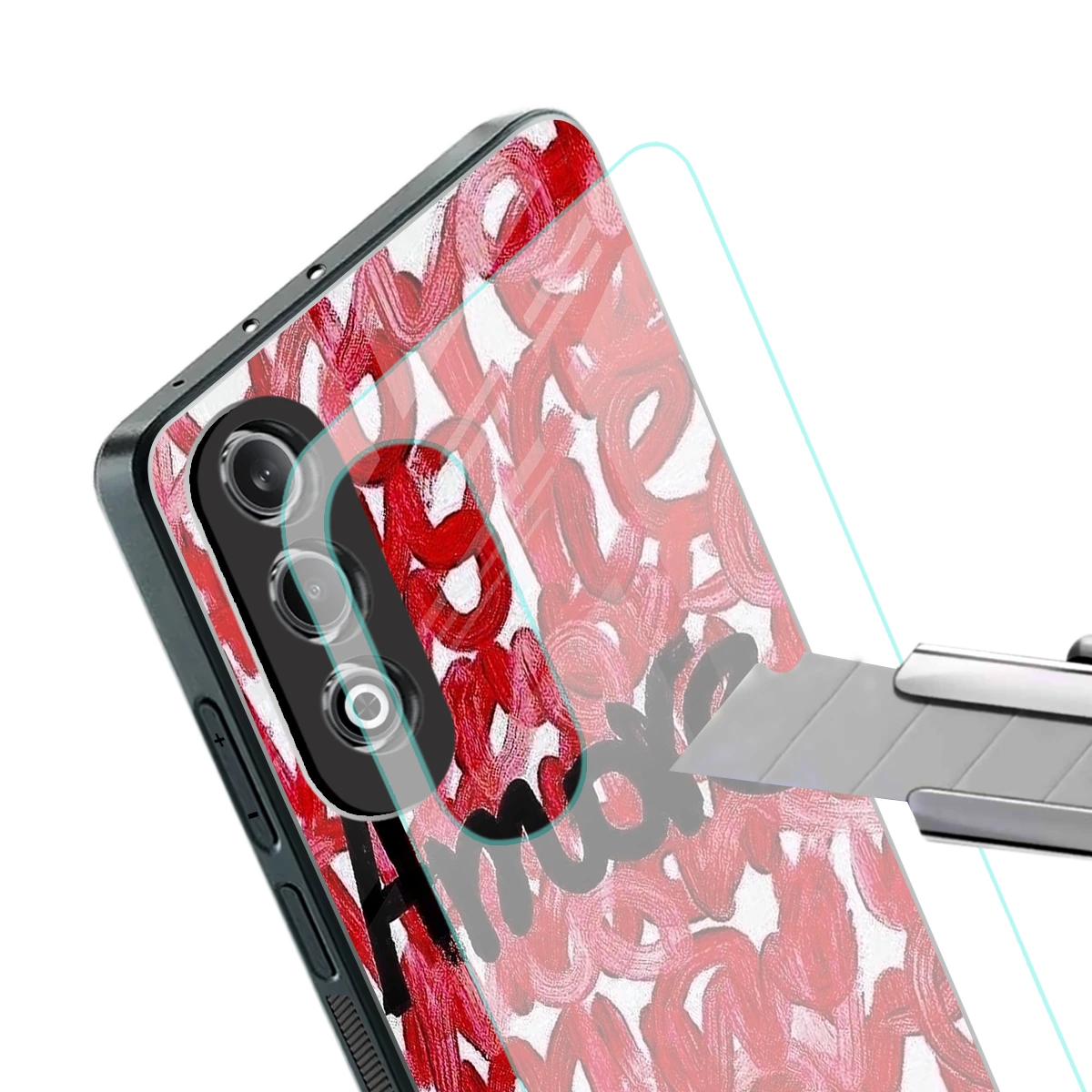 Amore stylish phone case for oneplus nord ce 4 | glossy glass and slim fit