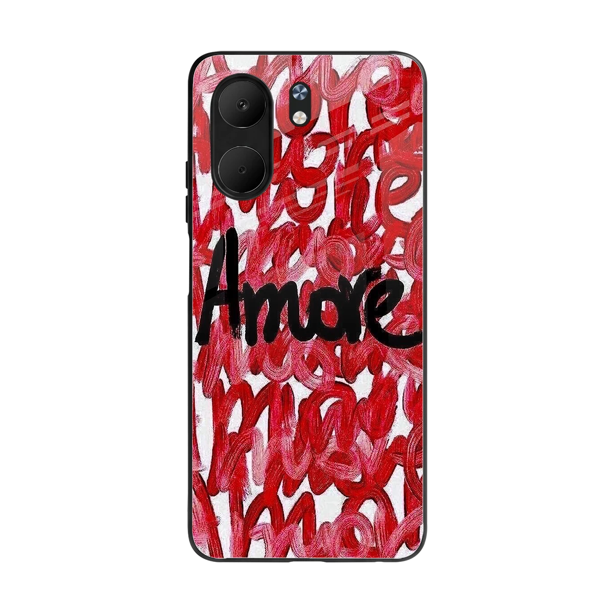 Amore back phone cover | glass case for oppo a5x 5g