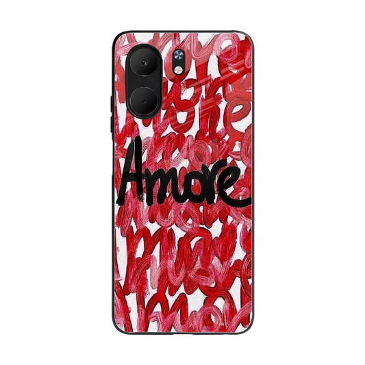 Amore back phone cover | glass case for oppo a5x 5g