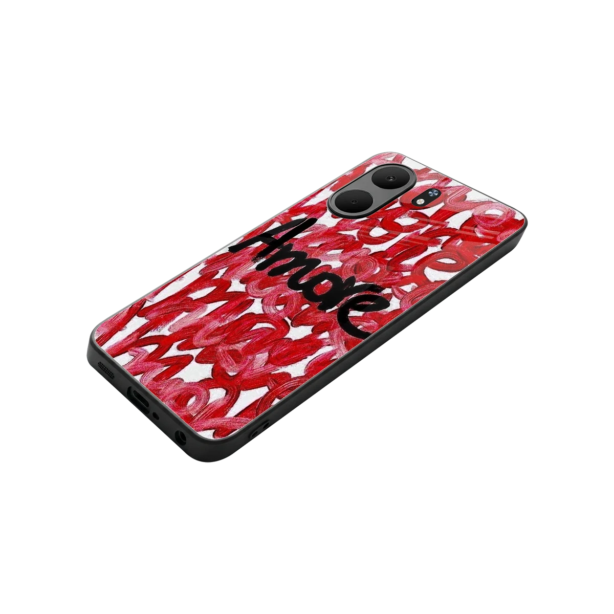 Amore stylish phone case for oppo a5x 5g | glossy glass and slim fit