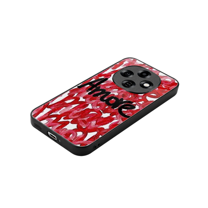 Amore stylish phone case for oppo f31 pro 5g | glossy glass and slim fit