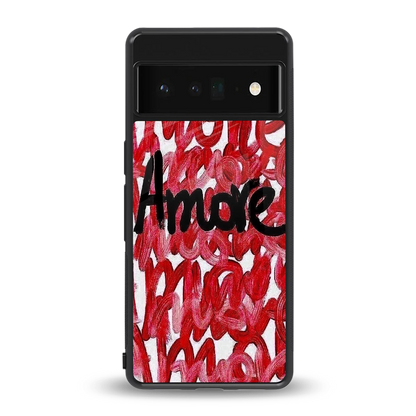 Amore back phone cover | glass case for google pixel 6 pro