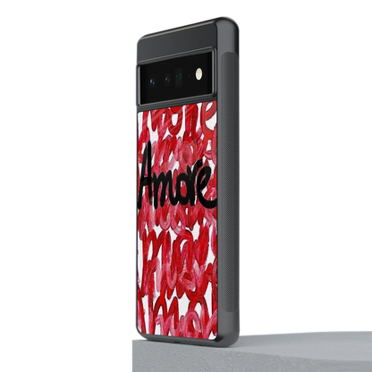 Amore stylish phone case for google pixel 6 pro | glossy glass and slim fit