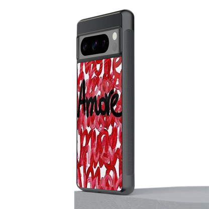 Amore stylish phone case for google pixel 8 pro | glossy glass and slim fit