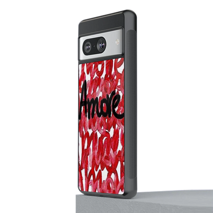 Amore stylish phone case for google pixel 8 | glossy glass and slim fit