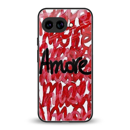 Amore back phone cover | glass case for google pixel 10a