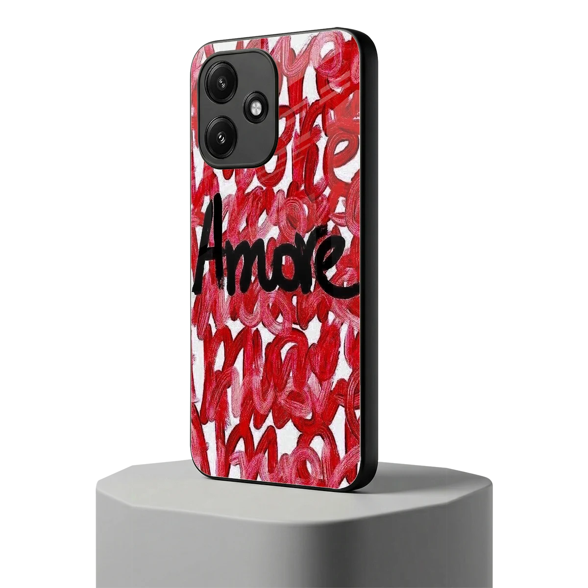 Amore redmi 12 5g mobile cover | shockproof glass phone case